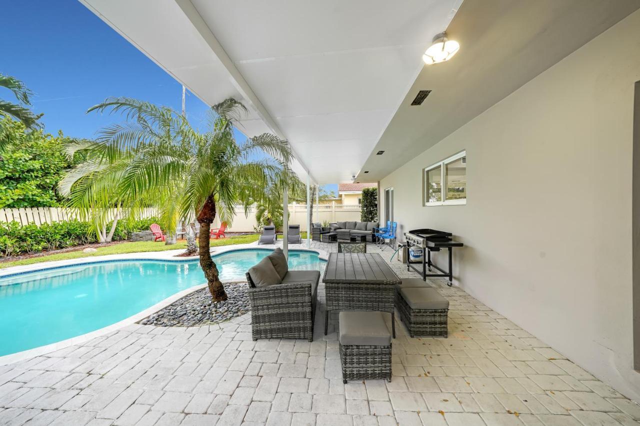 Comfortable 4 Bedroom House With Pool By Pmi Fort Lauderdale Luaran gambar